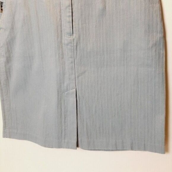 ORLY Mini Casual Skirt Grey / Sage Green Sz 14 - Picture 6 of 11